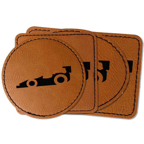 Custom Racing Car Faux Leather Iron On Patch