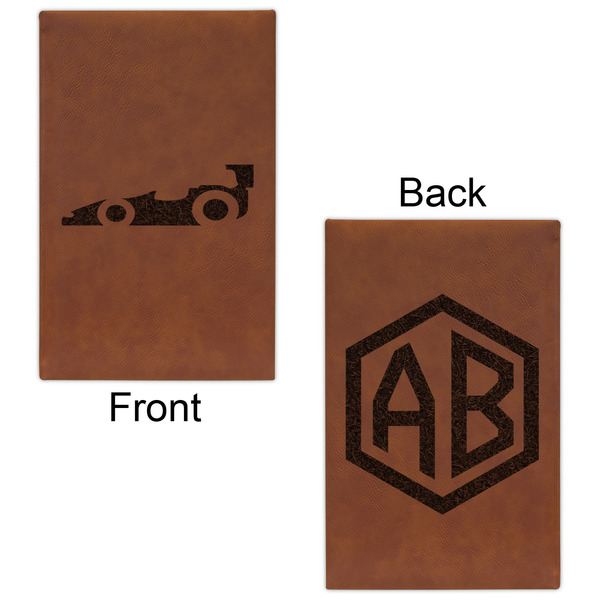 Racing Car Leatherette Sketchbooks - Small - Double Sided - Front & Back View