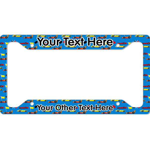 Custom Racing Car License Plate Frame (Personalized)