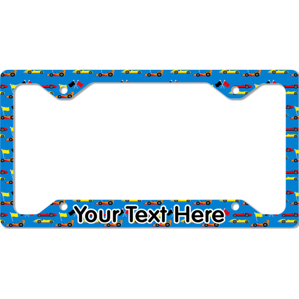 Custom Racing Car License Plate Frame - Style C (Personalized)