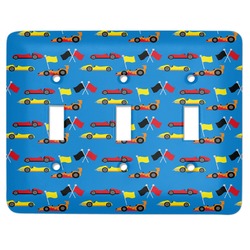 Racing Car Light Switch Cover (3 Toggle Plate)