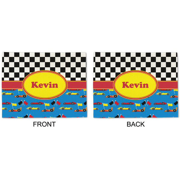 Racing Car Linen Placemat - APPROVAL (double sided)