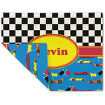Racing Car Double-Sided Linen Placemat - Single w/ Name or Text