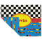 Racing Car Linen Placemat - Folded Corner (double side)