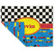 Racing Car Double-Sided Linen Placemat - Single w/ Name or Text