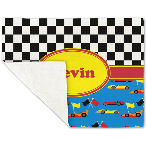Racing Car Linen Placemat - Folded Corner (single side)