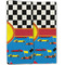 Racing Car Linen Placemat - Folded Half (double sided)