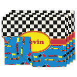 Racing Car Linen Placemat w/ Name or Text