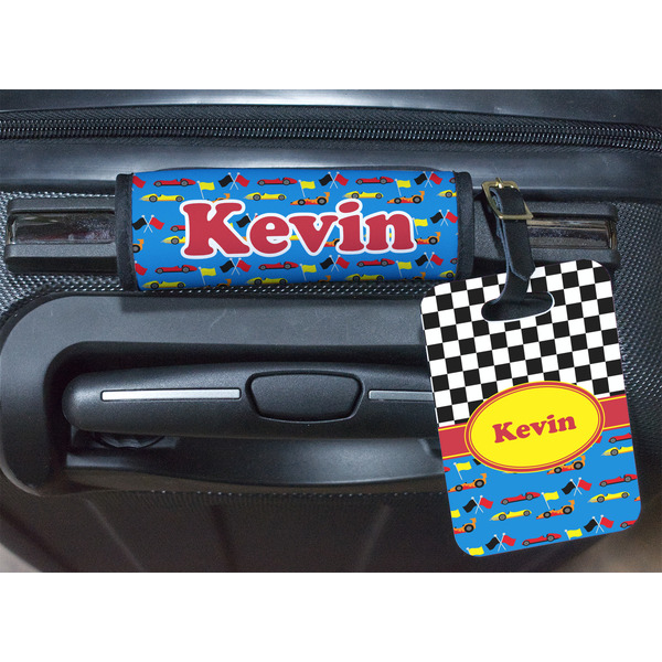 Racing Car Luggage Wrap & Tag
