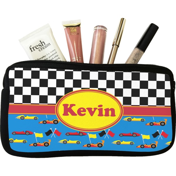 Custom Racing Car Makeup / Cosmetic Bag (Personalized)