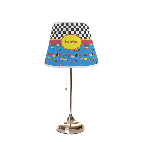 Racing Car Poly Film Empire Lampshade - On Stand
