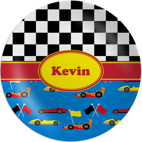 Custom Racing Car Melamine Salad Plate - 8" (Personalized)