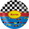 Racing Car Melamine Plate 8 inches
