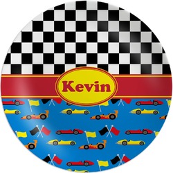 Racing Car Melamine Plate (Personalized)