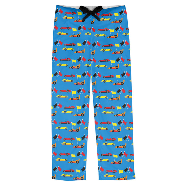 Custom Racing Car Mens Pajama Pants - L