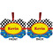 Racing Car Metal Benilux Ornament - Front and Back (APPROVAL)