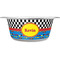 Racing Car Metal Pet Bowl - White Label - Medium - Main