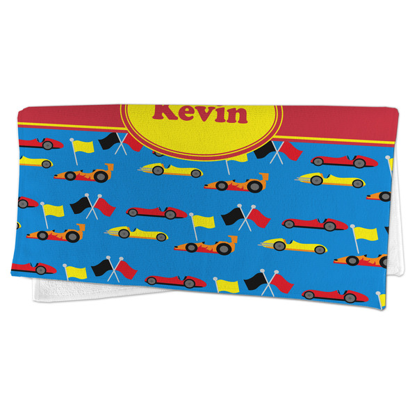 Racing Car Microfiber Dish Rag - FOLDED (half)