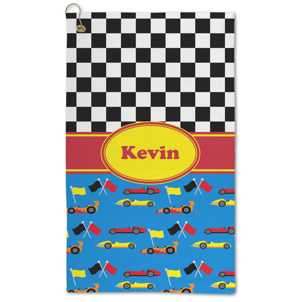 Custom Racing Car Microfiber Golf Towel (Personalized)