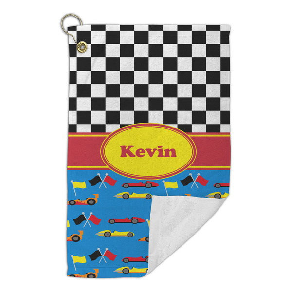 Racing Car Microfiber Golf Towels Small - FRONT FOLDED