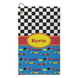 Racing Car Microfiber Golf Towel - Small (Personalized)