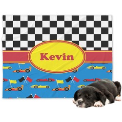 Racing Car Dog Blanket - Large (Personalized)