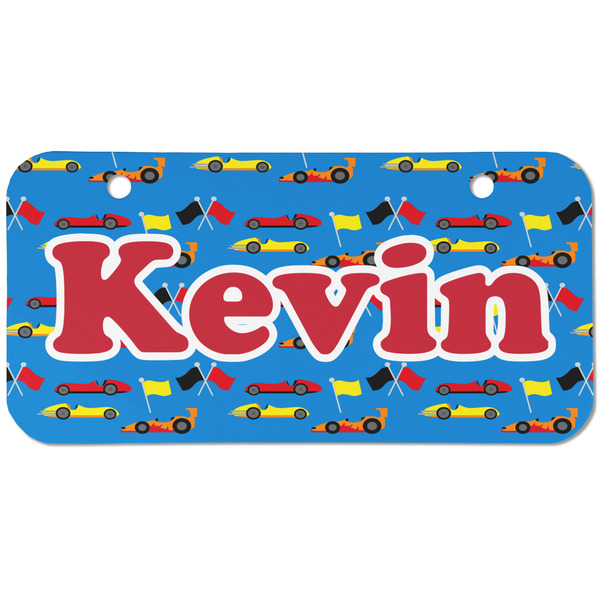 Racing Car Mini Bicycle License Plate - Two Holes