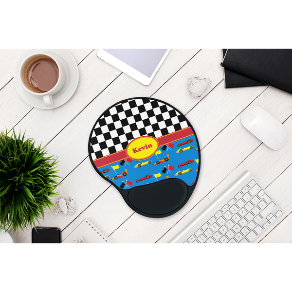 Racing Car Mouse Pad with Wrist Rest - LIFESYTLE 1