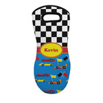 Racing Car Neoprene Oven Mitt - Single w/ Name or Text