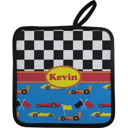 Racing Car Pot Holder w/ Name or Text