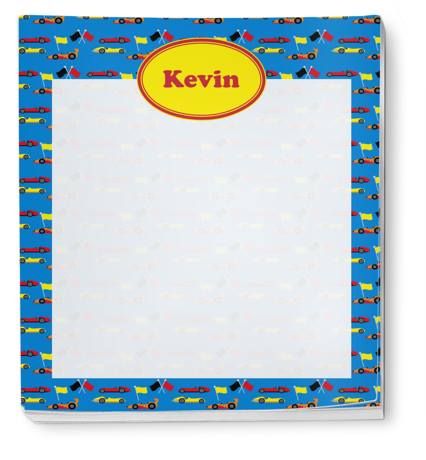 Racing Car Notepad (Personalized) YouCustomizeIt