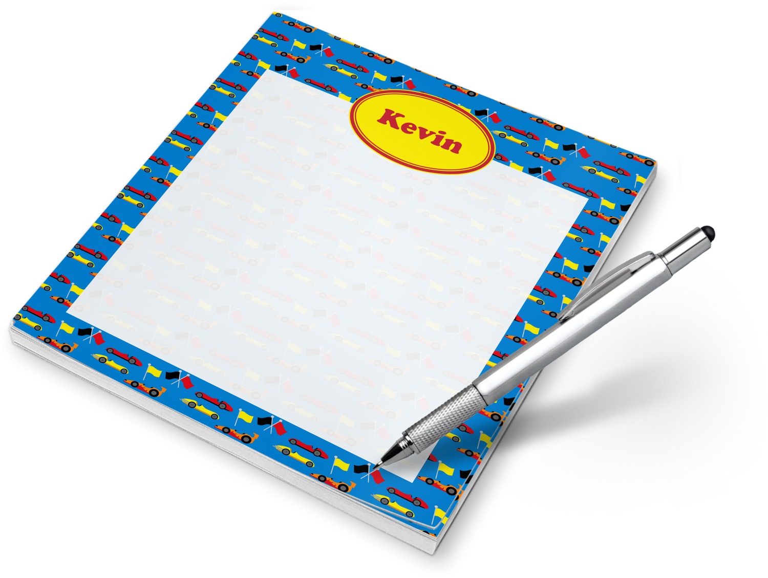 Racing Car Notepad (Personalized) YouCustomizeIt