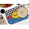 Racing Car Octagon Placemat - Single front (LIFESTYLE) Flatlay