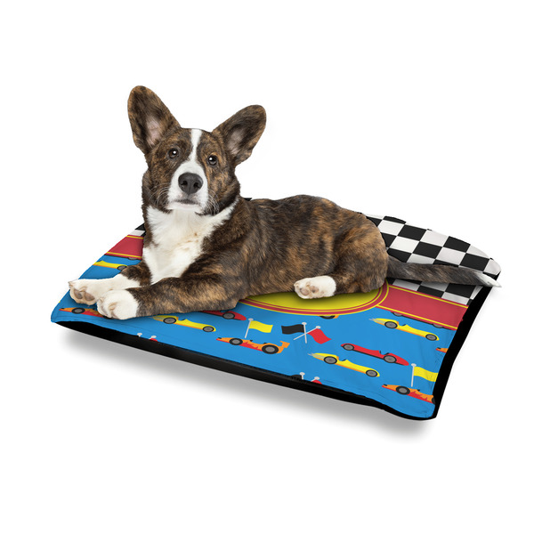 Racing Car Outdoor Dog Beds - Medium - IN CONTEXT