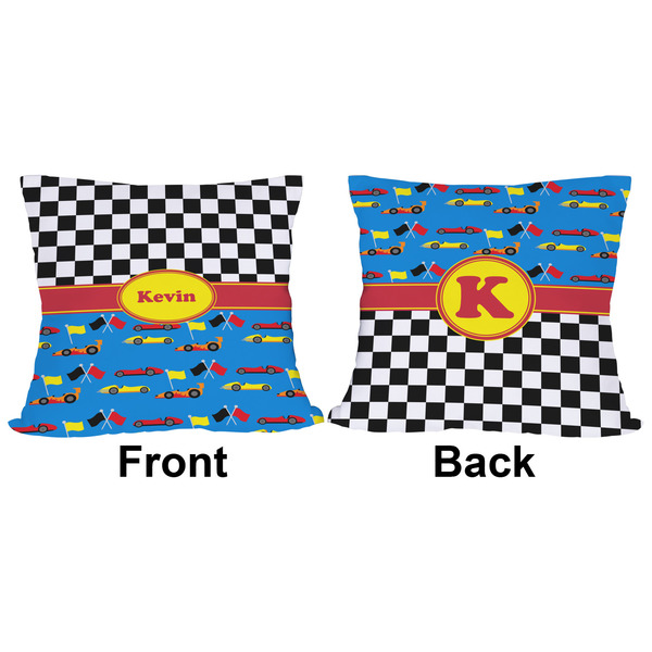 Racing Car Outdoor Pillow - 16x16