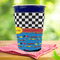 Racing Car Party Cup Sleeves - with bottom - Lifestyle