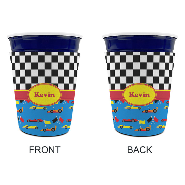 Racing Car Party Cup Sleeves - without bottom - Approval