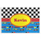 Racing Car Disposable Paper Placemat - Front View