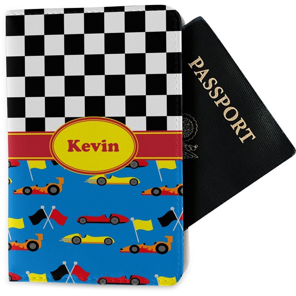 Custom Racing Car Passport Holder - Fabric (Personalized)