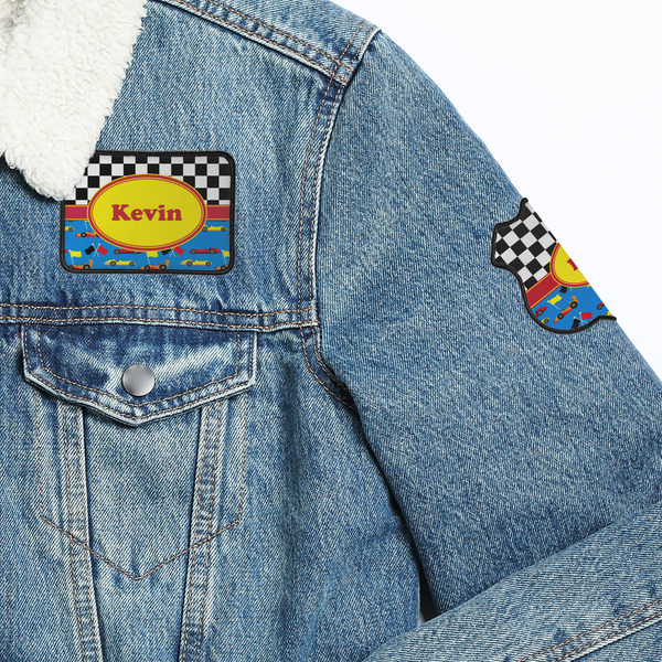 Racing Car Patches Lifestyle Jean Jacket Detail
