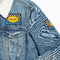 Racing Car Patches Lifestyle Jean Jacket Detail