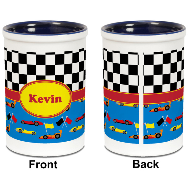 Racing Car Pencil Holder - Blue - approval
