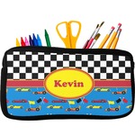 Racing Car Neoprene Pencil Case - Small w/ Name or Text