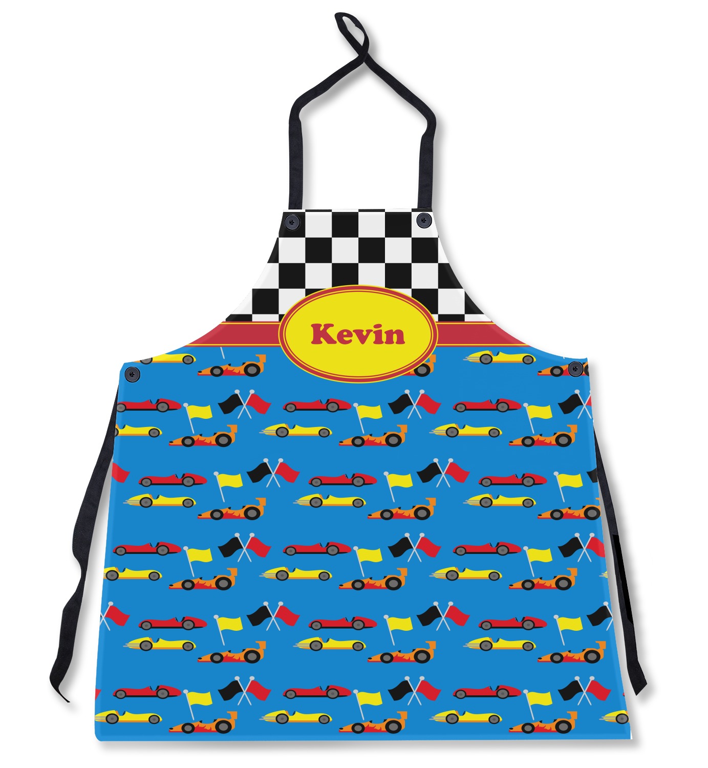 Racing Car Apron Without Pockets w/ Name or Text YouCustomizeIt