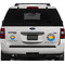 Racing Car Personalized Car Magnets on Ford Explorer