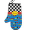 Racing Car Personalized Oven Mitt - Left