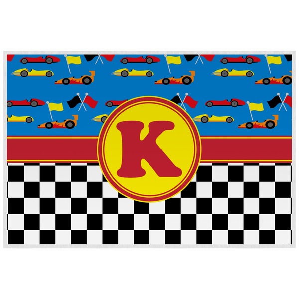 Racing Car Personalized Placemat (Back)