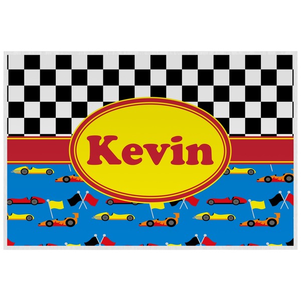 Custom Racing Car Laminated Placemat w/ Name or Text