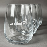 Racing Car Stemless Wine Glasses (Set of 4)