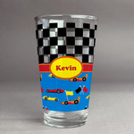 Racing Car Pint Glass - Full Print (Personalized)